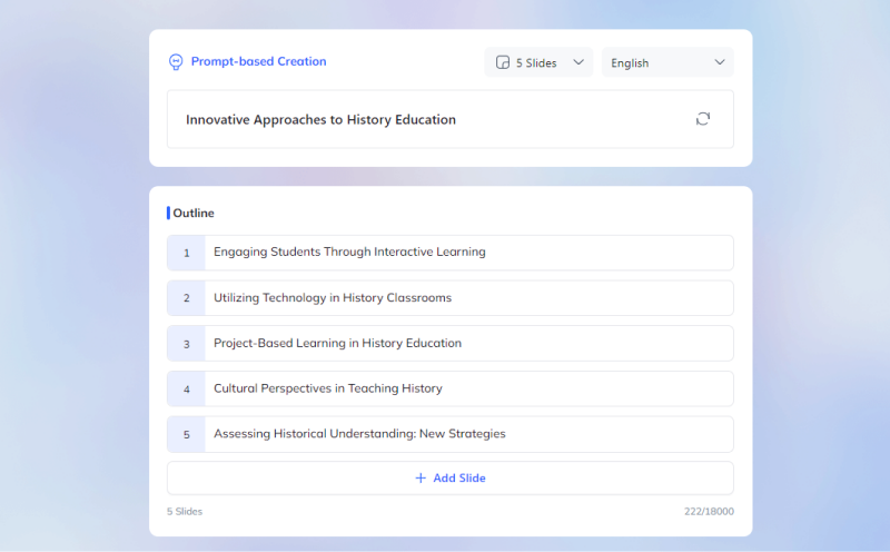 step two adjust outline
