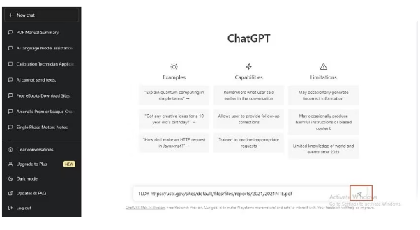 Image of the initial step to start using ChatGPT
