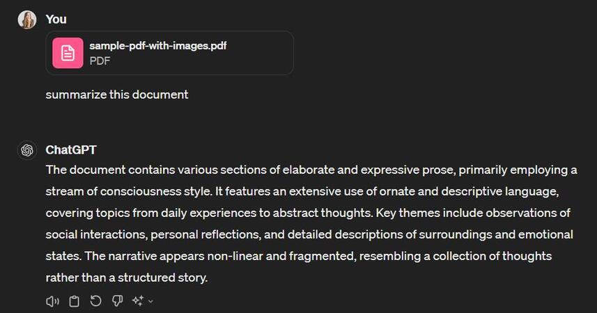 write your prompt and tell ChatGPT