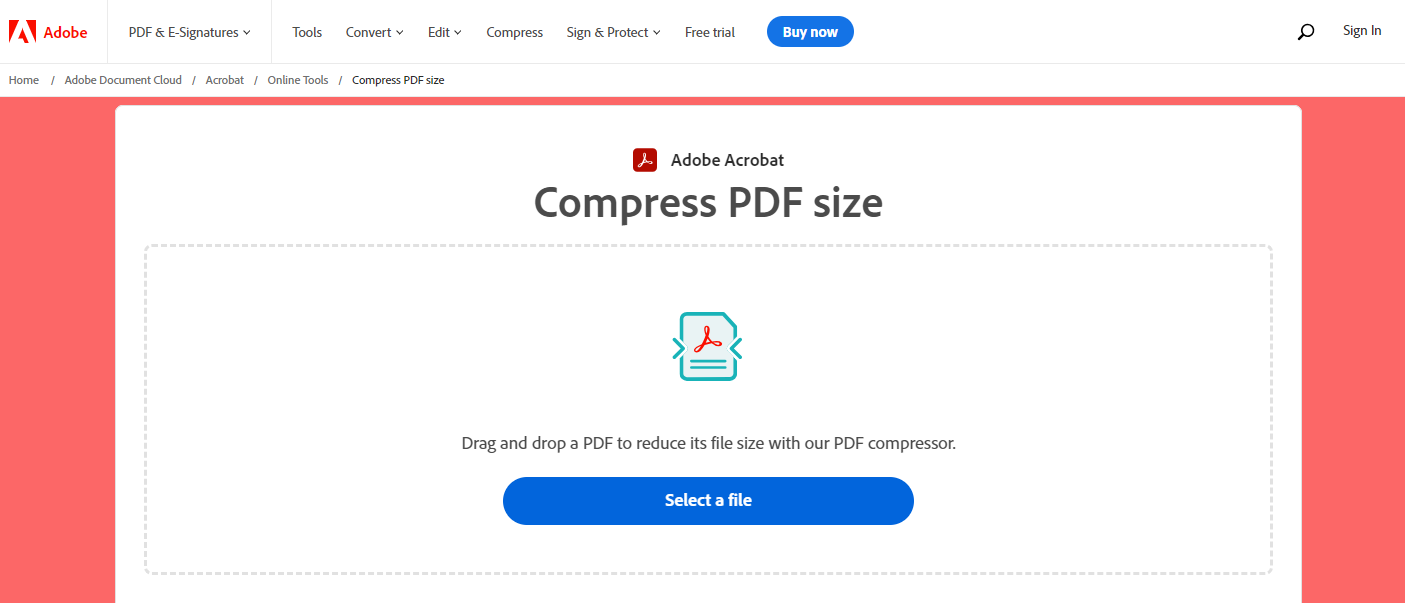 adobe acrobat pdf compression