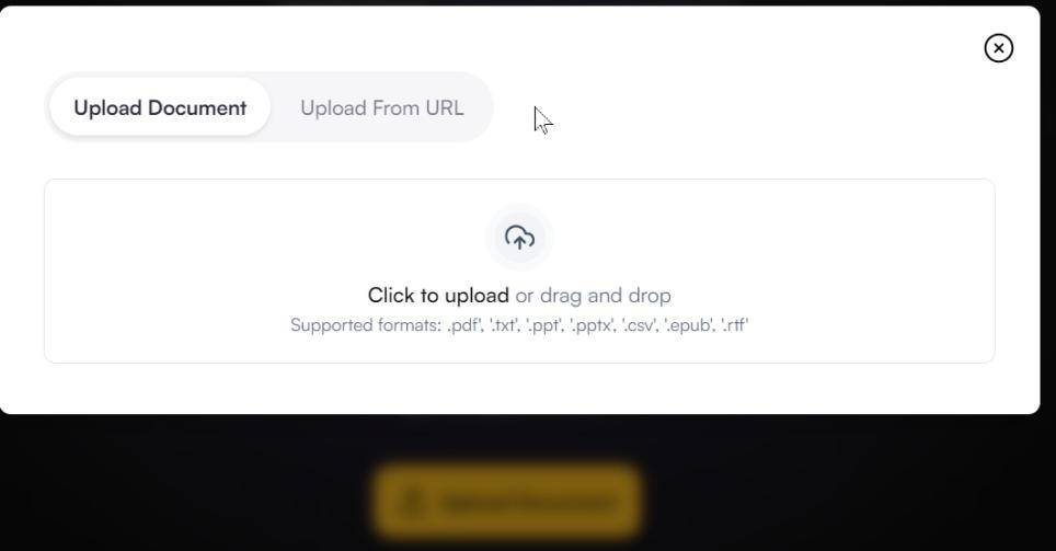 askyourpdf upload document