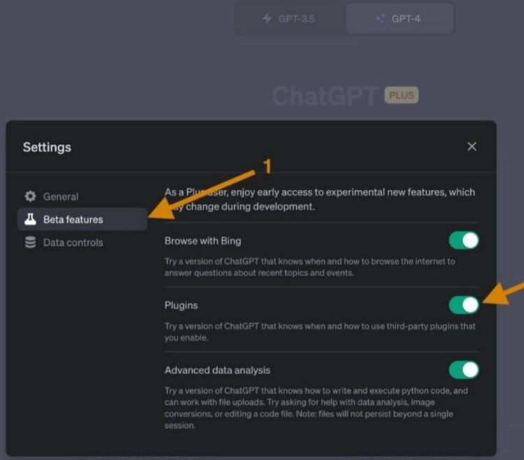 chatgpt enable plugins