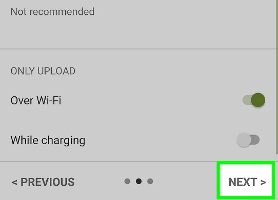 click advanced options