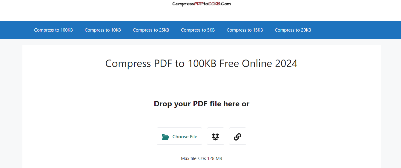 compress pdf to 100kb