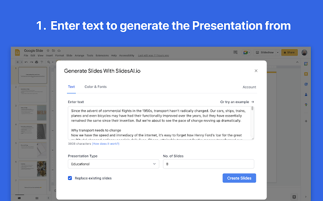 create powerpoint with ai