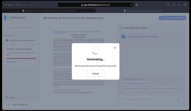 generate presentation