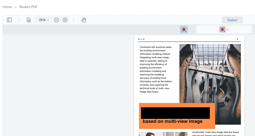 how to black out text in pdf