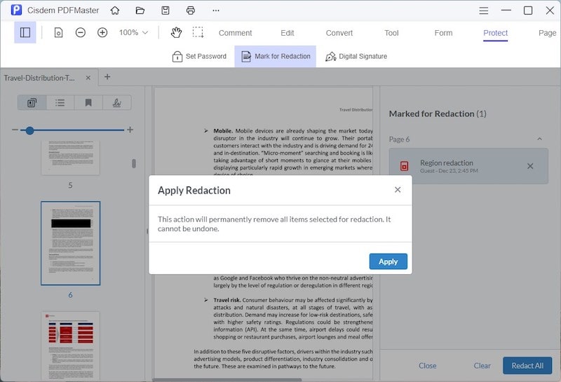 redact pdf with cisdem pdfmaster