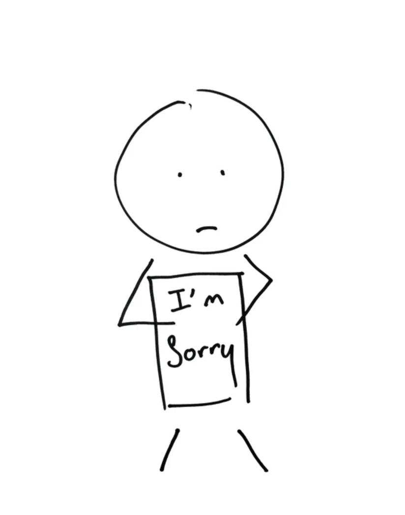 sorry paragraphs for him