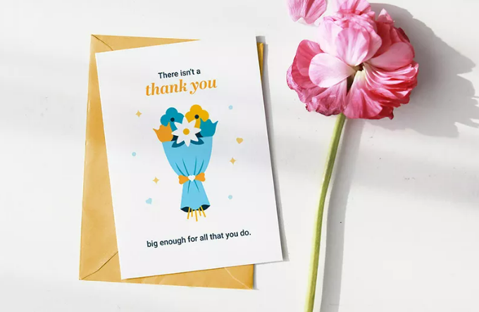 thank you note to caregiver