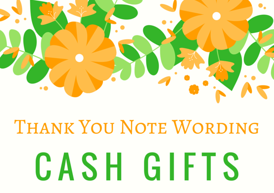 thank you note for money gift