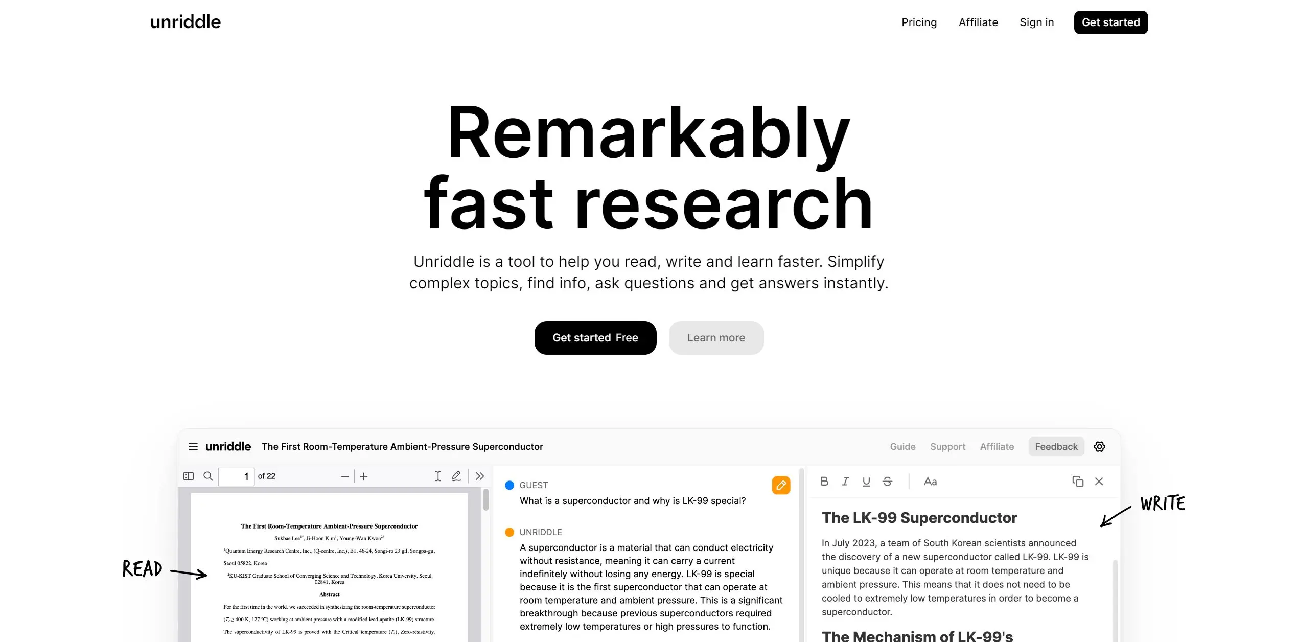 unriddle pdf analyzer