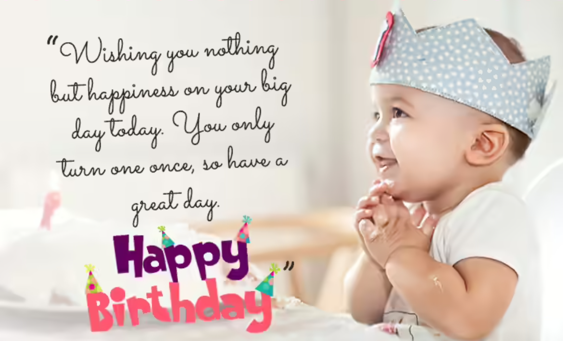 wishing first birthday